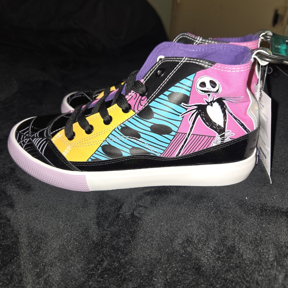 Disney The Nightmare Before Christmas Holographic & Pink High-Top Sneakers